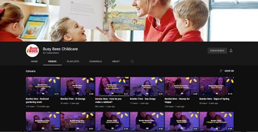 Busy Bees YouTube channel